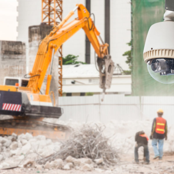 Camera de surveillance de chantier mobile